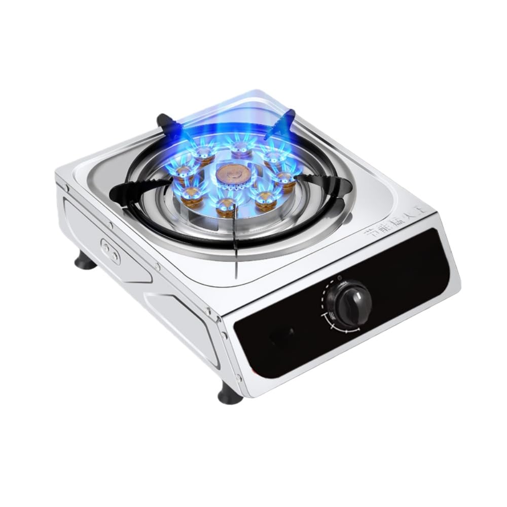 Amazon.co.jp: 業務用 1 口ガスコンロ 5.2kW 高火力 九腔 9 炎口構造